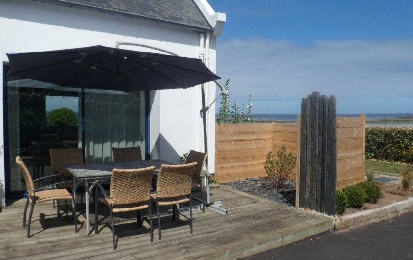 Location de vacances - Gîte à Plougasnou - Terrasse Sud