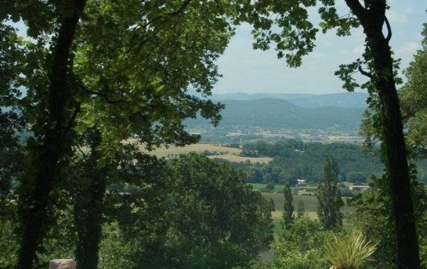 Location de vacances - Chambre d'hôtes à Saint-Lager-Bressac - Vue depuis la piscine 