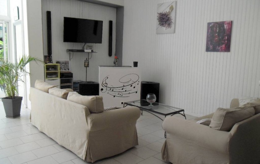 Location de vacances - Appartement à Autignac - Coin salon salle de réception