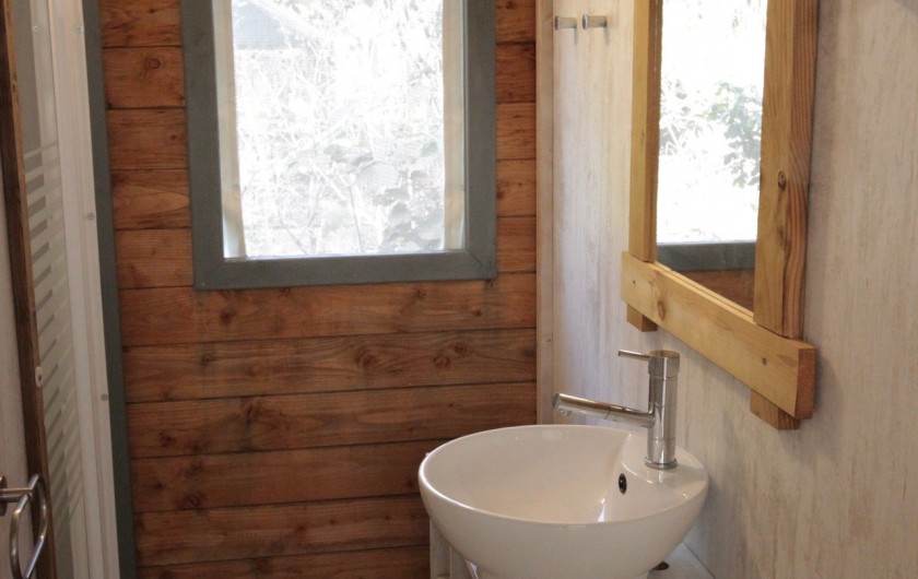 Location de vacances - Bungalow - Mobilhome à La Garette - Chalet toilé 60m2 6/8 personnes (salle de bain)