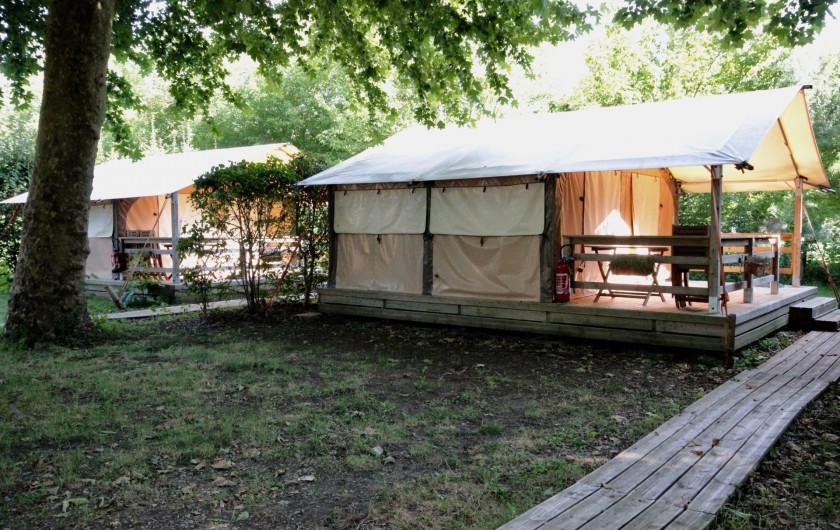 Location de vacances - Bungalow - Mobilhome à La Garette - Bungalow toilé 40m2 5 personnes (sans eau)