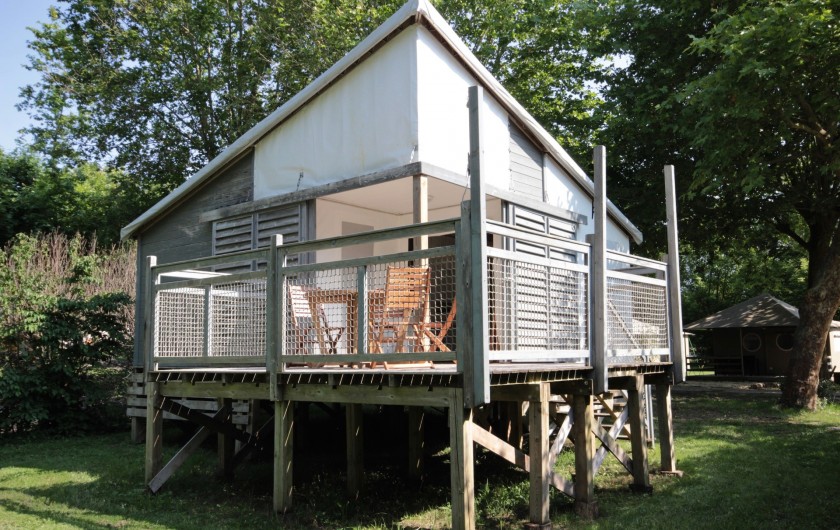 Location de vacances - Bungalow - Mobilhome à La Garette - Chalet toilé 60m2 6/8 personnes (avec eau)