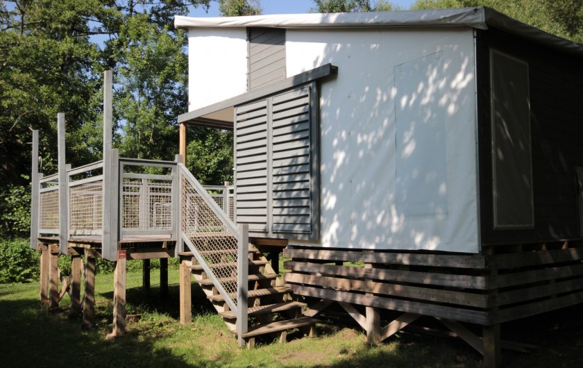 Location de vacances - Bungalow - Mobilhome à La Garette - Chalet toilé 60m2 6/8 personnes (terrasse)