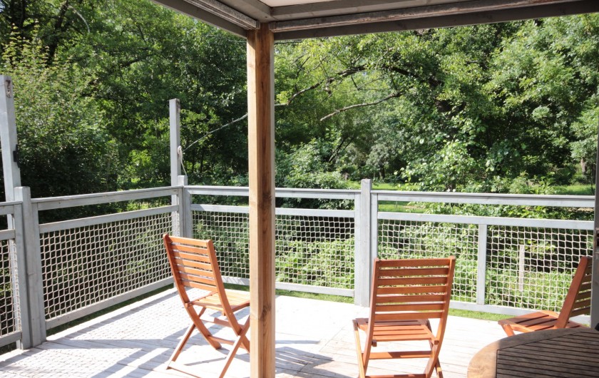 Location de vacances - Bungalow - Mobilhome à La Garette - Chalet toilé 60m2 6/8 personnes (terrasse)