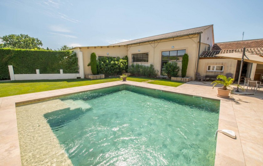 Location de vacances - Mas à Visan - piscine chauffée et sécurisée