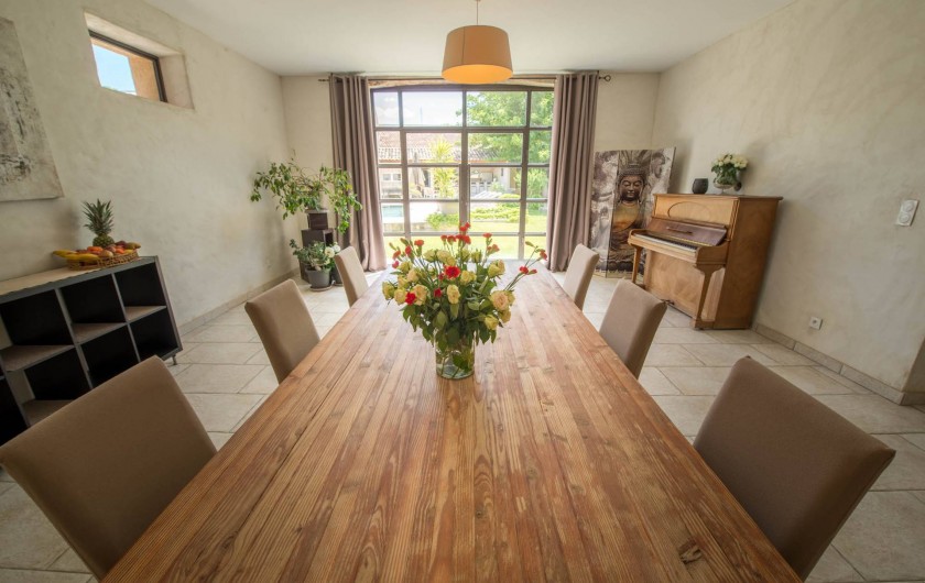 Location de vacances - Mas à Visan - Salle à manger