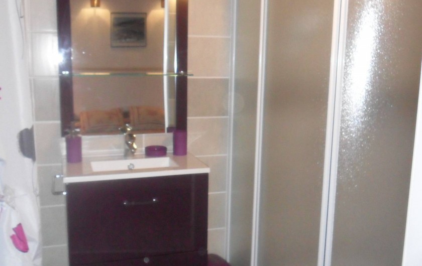 Location de vacances - Gîte à Saint-Pierre-de-Nogaret - Salle d'eau chambre "L'Aubrac"