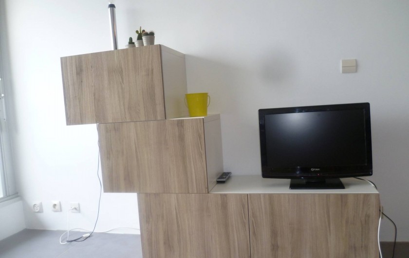 Location de vacances - Appartement à Le Grau-du-Roi - meuble télévision