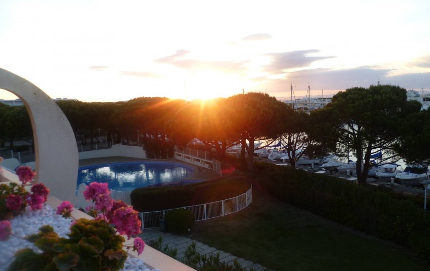 Location de vacances - Appartement à Le Grau-du-Roi - vue terrasse