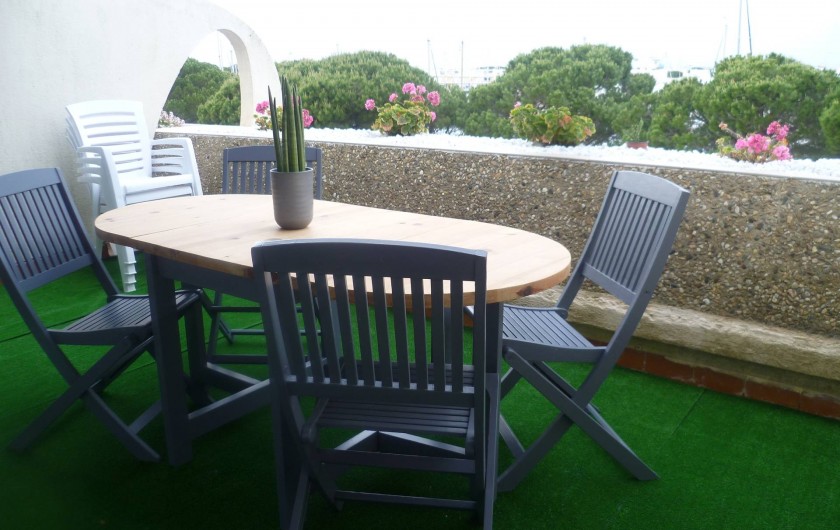 Location de vacances - Appartement à Le Grau-du-Roi - terrasse 12 mètres