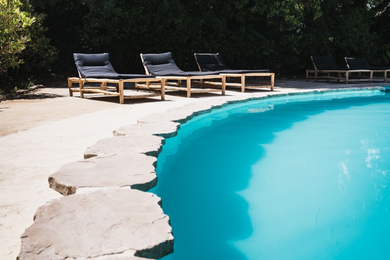 Location de vacances - Mas à Potelières - La piscine