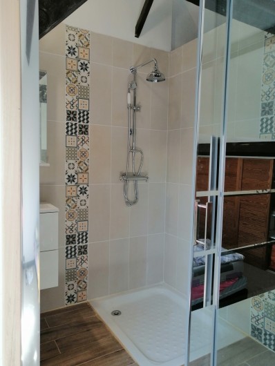 Location de vacances - Appartement à Haplincourt - douche dans la chambre principale