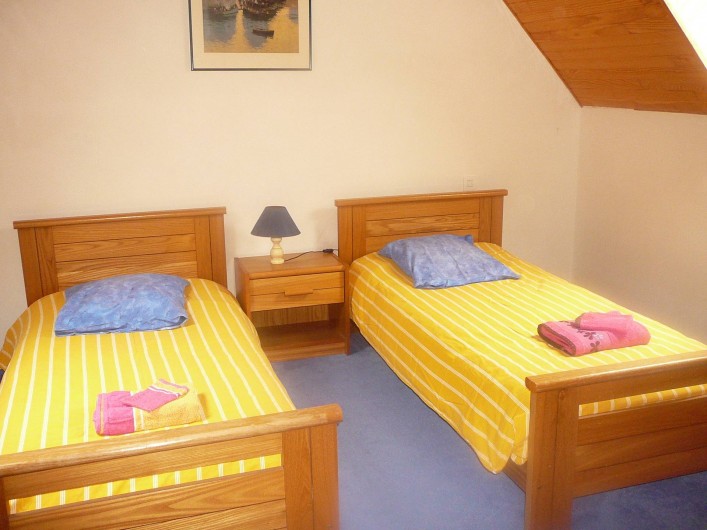 Location de vacances - Maison - Villa à Kermeurzac'h - Seconde chambre avec lits jumeaux