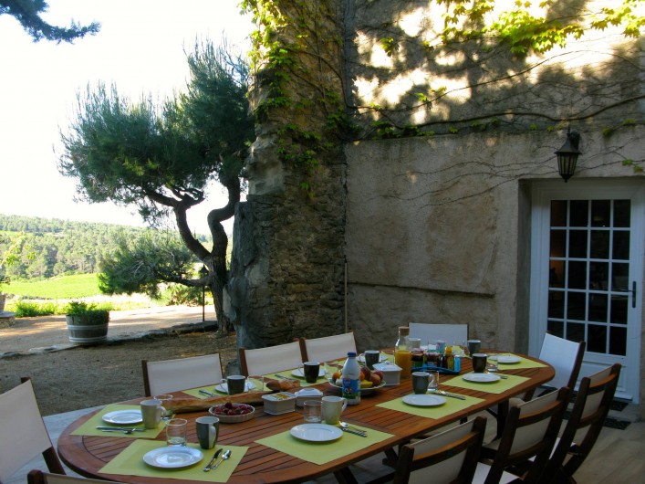 Location de vacances - Gîte à Minerve - terrasse privée
