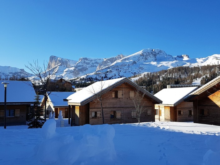 Location de vacances - Chalet à Le Dévoluy - Vue de la Terrasse, Pic de Bure