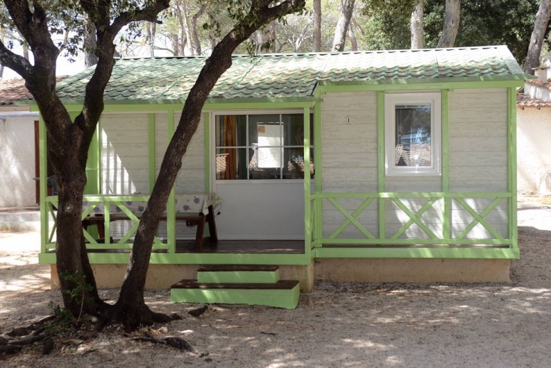 Location de vacances - Bungalow - Mobilhome à Le Camp - Chalet Gitotel "Le Cottage" avec ses deux chambres (6 couchages au total)