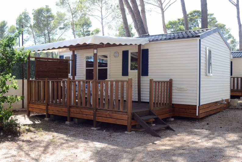 Location de vacances - Bungalow - Mobilhome à Le Camp - Mobil home "Rapid'home" avec grand intérieur à vivre - 2 chambres