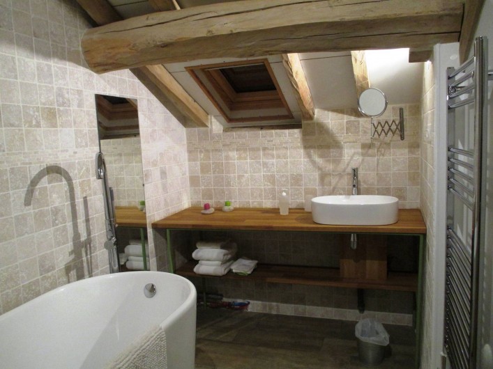Location de vacances - Chambre d'hôtes à Landes-le-Gaulois - Salle de bain de Libre-Max
