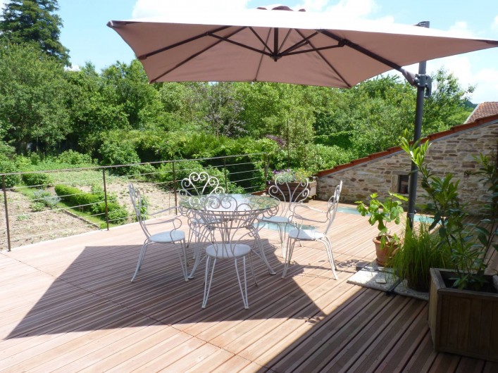 Location de vacances - Chambre d'hôtes à Bertrambois - Terrasse des chambres d'hôtes