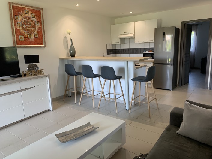 Location de vacances - Appartement à Porto-Vecchio - Cala Ross' Appart - Cuisine américaine