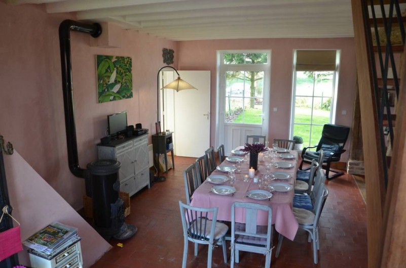 Location de vacances - Gîte à Marle - Gîtes des Platanes pour une salle à manger de 12 couverts