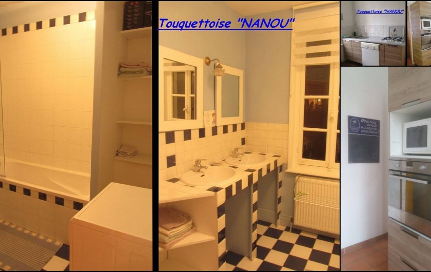 Maison NANOU -,  Baignoire / 2 lavabos / Machine à laver/ Cuisine équipée