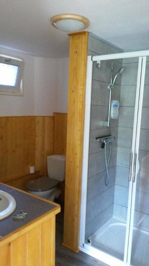 Location de vacances - Gîte à La Bresse - salle de bain avec grande douche + un deuxième toilette
