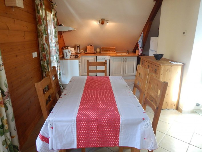 Location de vacances - Chalet à Crévoux - Le coin cuisine et repas