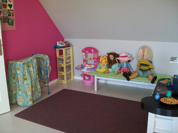 Location de vacances - Gîte à Saint-Omer - Salle de jeux à l'étage