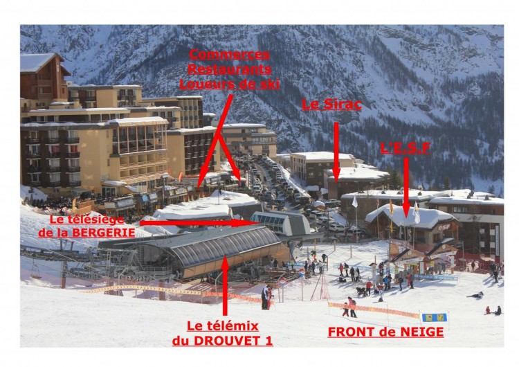 Location de vacances - Appartement à Orcières Merlette - Situation