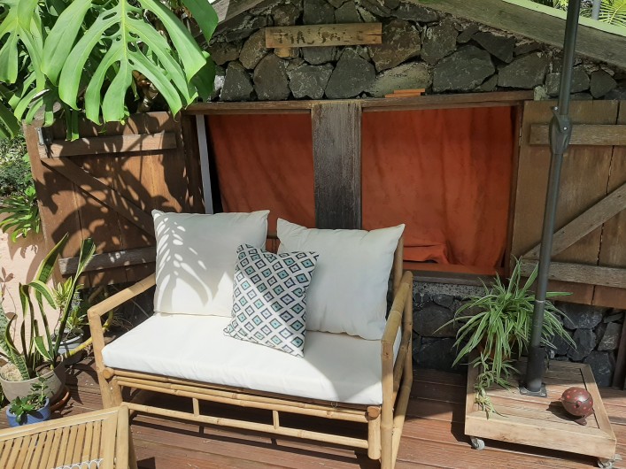 Location de vacances - Gîte à Saint-Leu - salon barbecue