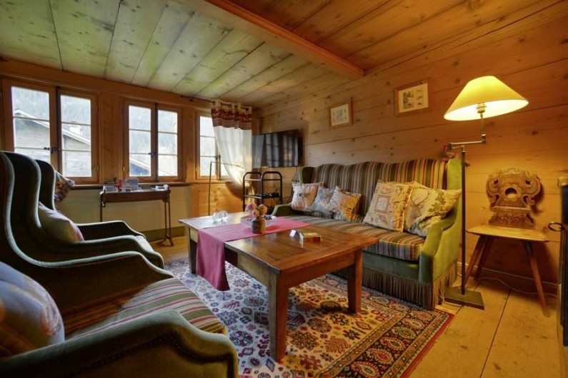 Location de vacances - Chalet à Les Diablerets - Salon