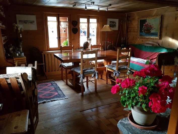 Location de vacances - Chalet à Les Diablerets - Salle à manger