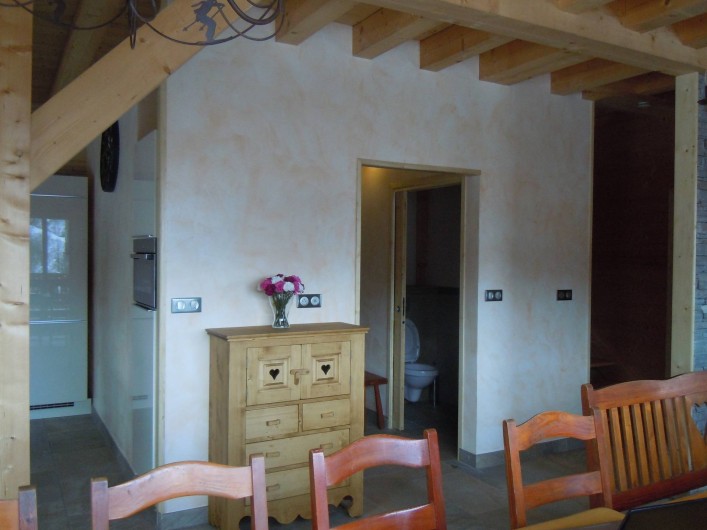 Location de vacances - Appartement à Saint-Sorlin-d'Arves - séjour donnant sur entrée