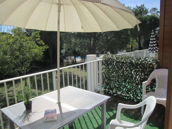 Location de vacances - Appartement à Capbreton - Terrasse de 10 m2 au soleil du matin jusqu'à 16H
