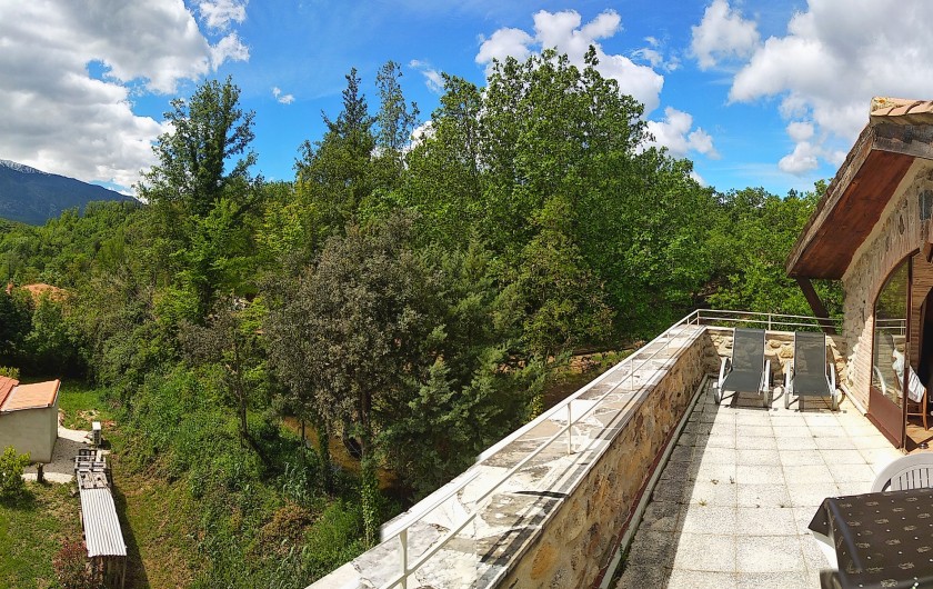 Location de vacances - Gîte à Eus - Vue de la terrasse de la chambre d'hôtes