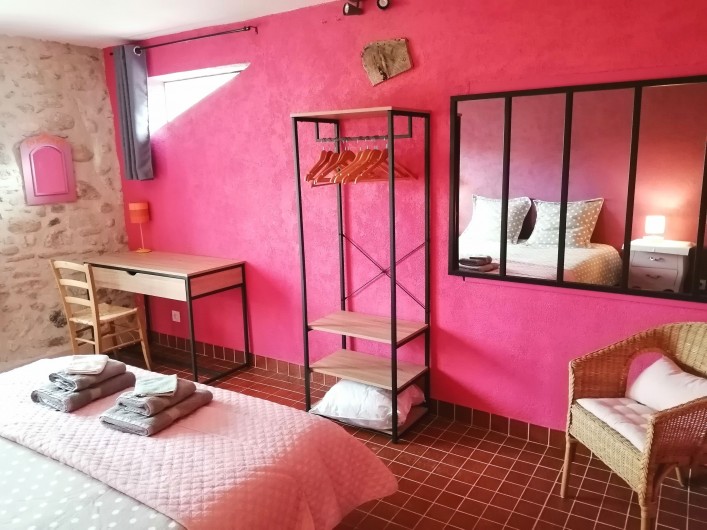 Location de vacances - Gîte à Eus - Chambre gîte Rose