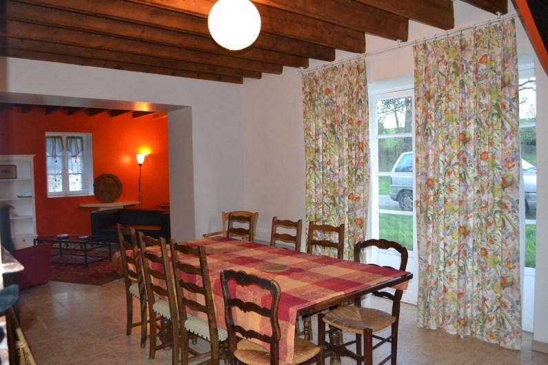 Location de vacances - Gîte à La Baconnière - Séjour avec insert