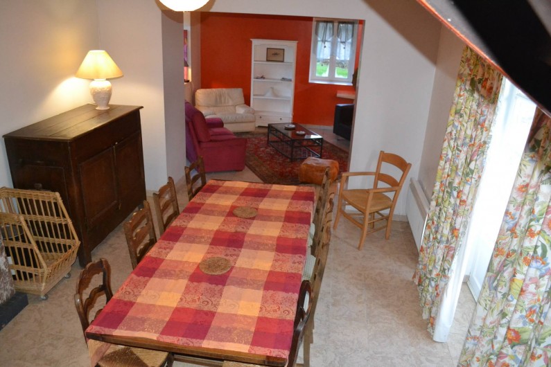 Location de vacances - Gîte à La Baconnière - Séjour avec insert