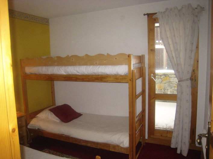 Location de vacances - Appartement à Valmorel - Chambre enfants lits superposés...