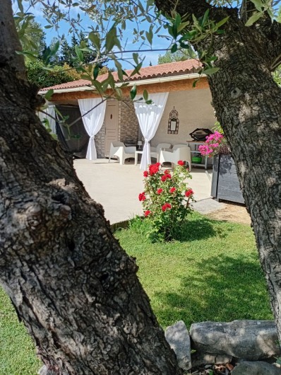 Location de vacances - Gîte à L'Isle-sur-la-Sorgue - Barbecue au Pool-house