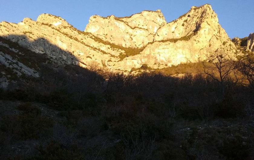 Location de vacances - Gîte à Saou - Coucher de soleil sur le Synclinal