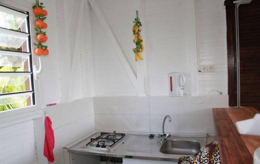 Location de vacances - Bungalow - Mobilhome à Rivière-Salée - Cuisine kitchenette