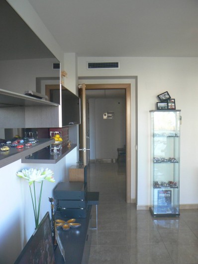 Location de vacances - Appartement à Sant Carles de la Ràpita - autre detail du salon, celui ci est spatieux