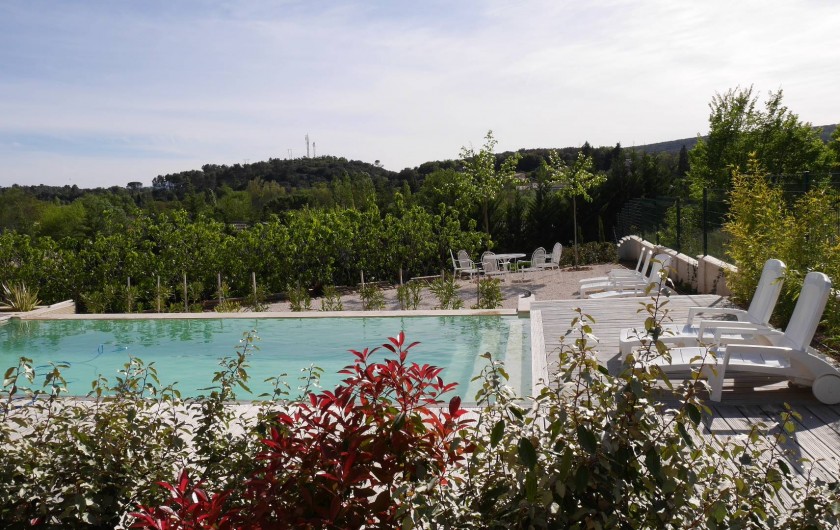 Location de vacances - Maison - Villa à Brue-Auriac - La piscine et la plage...