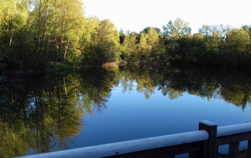 Location de vacances - Bungalow - Mobilhome à Saint-Hilaire-sous-Romilly - bastide vue sur étang