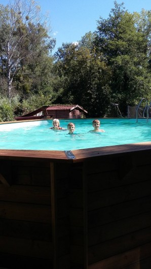 Location de vacances - Bungalow - Mobilhome à Saint-Hilaire-sous-Romilly - piscine extérieur de mai à septembre