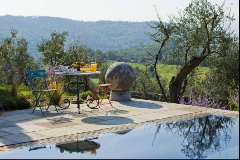 Location de vacances - Villa à San Donato In Collina - Au bord de la piscina...