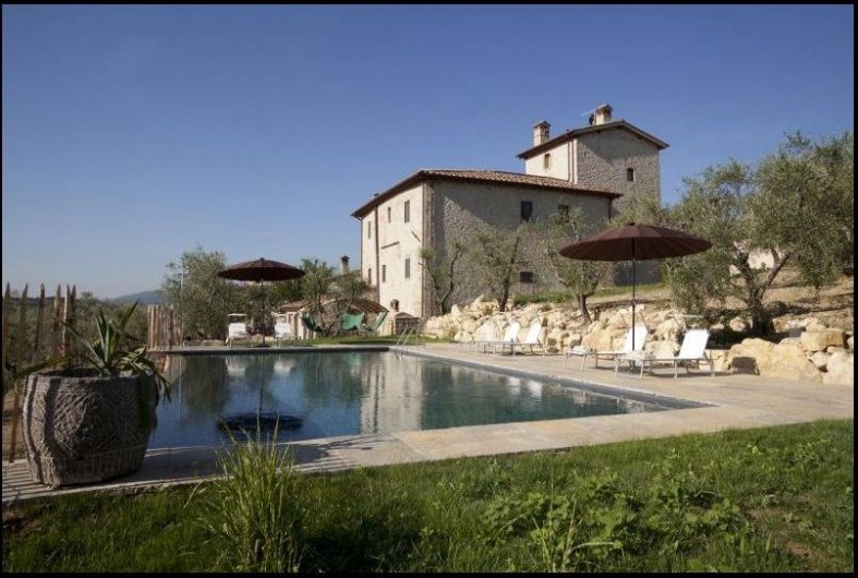 Location de vacances - Villa à San Donato In Collina - Vu de la Villa depuis la piscine