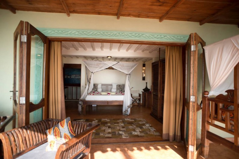 Location de vacances - Villa à Zanzibar - L'une des chambres du 1er étage , depuis sa terrace !